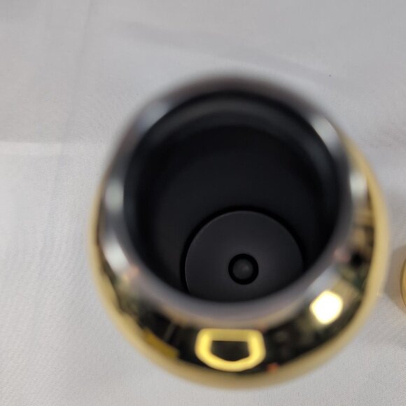 Guzzini Gold Metal Water Bottle Travel 12h Hot 24h Cold 500ml Thermo Reuseable - Picture 7 of 16